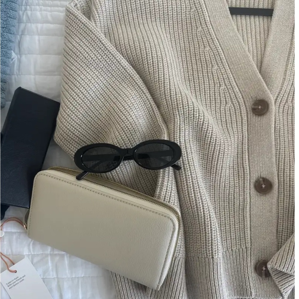 Aritzia Beige Cardigan Sweater